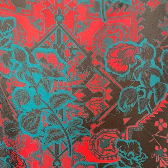 Ella abstract floral printed top office blouse retro vibe 2X - Picture 10 of 17